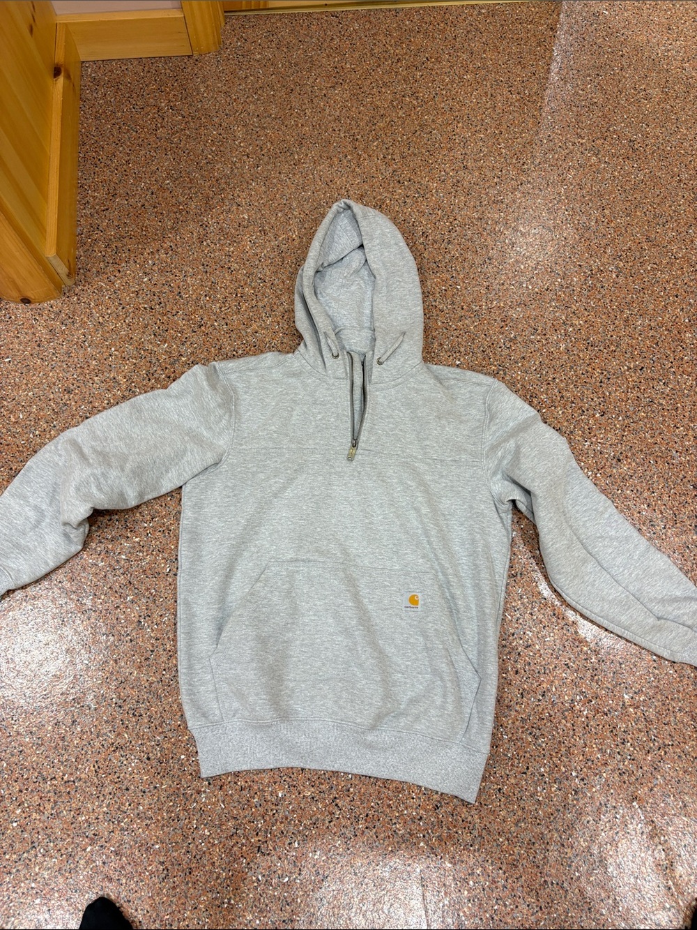 Carhartt Gray Hooded Sweatshirt - Heather Light Gray